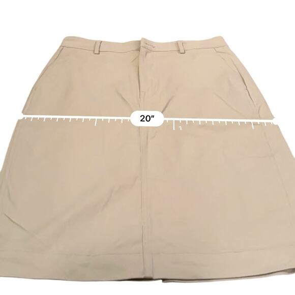 J. Crew Factory Chino Khaki Tan Pencil Skirt Sz 10 NEW - Picture 9 of 10